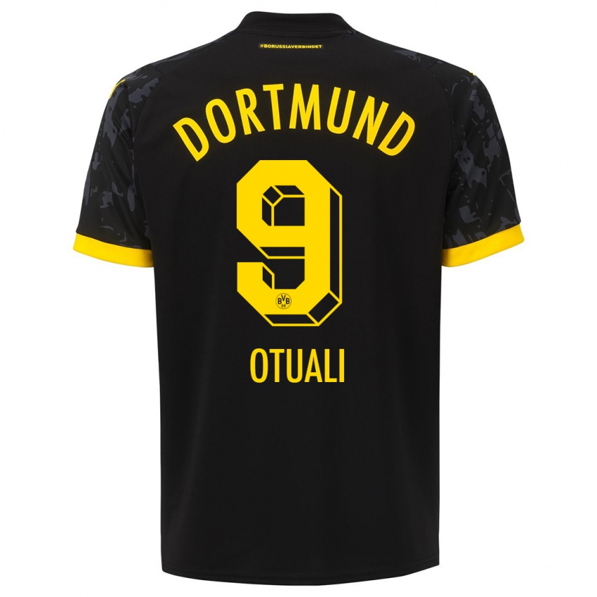 Herren Moses Otuali #9 Schwarz Auswärtstrikot Trikot 2023/24 T-Shirt Schweiz