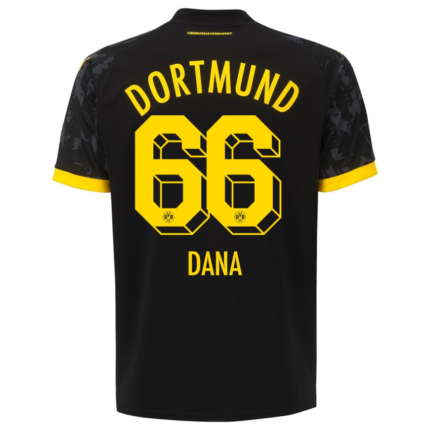 Herren Bleckmann Dana #66 Schwarz Auswärtstrikot Trikot 2023/24 T-Shirt Schweiz