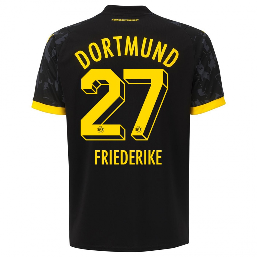 Herren Burczik Friederike #27 Schwarz Auswärtstrikot Trikot 2023/24 T-Shirt Schweiz