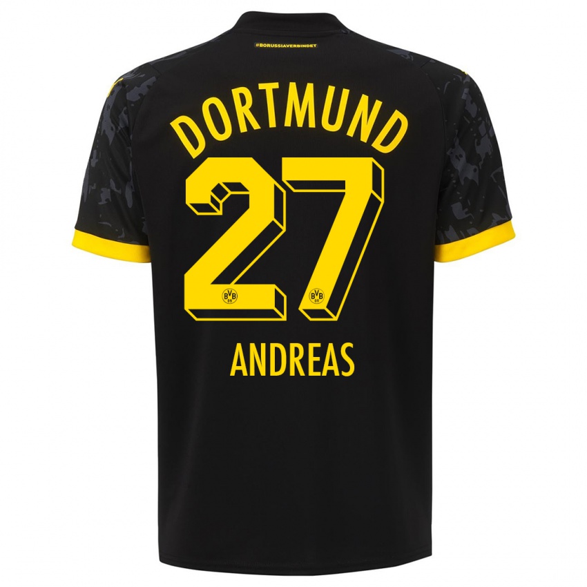 Herren Kuno Andreas #27 Schwarz Auswärtstrikot Trikot 2023/24 T-Shirt Schweiz