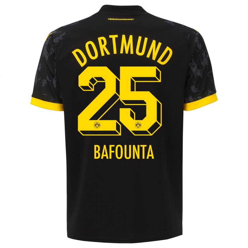 Herren Kamal Bafounta #25 Schwarz Auswärtstrikot Trikot 2023/24 T-Shirt Schweiz