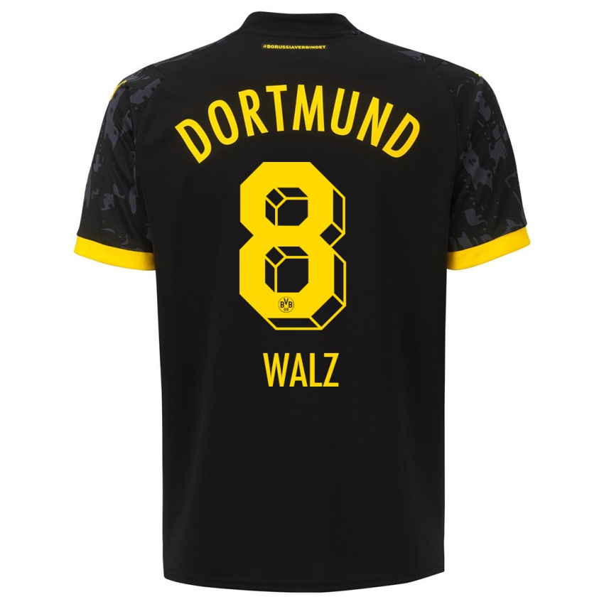 Homme Maillot Vasco Walz #8 Noir Tenues Extérieur 2023/24 T-Shirt Suisse