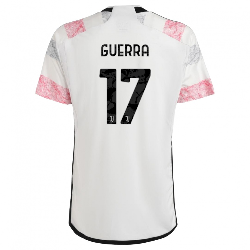 Herren Simone Guerra #17 Weiß Rosa Auswärtstrikot Trikot 2023/24 T-Shirt Schweiz