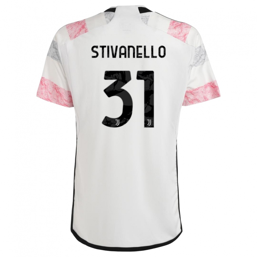Herren Riccardo Stivanello #31 Weiß Rosa Auswärtstrikot Trikot 2023/24 T-Shirt Schweiz