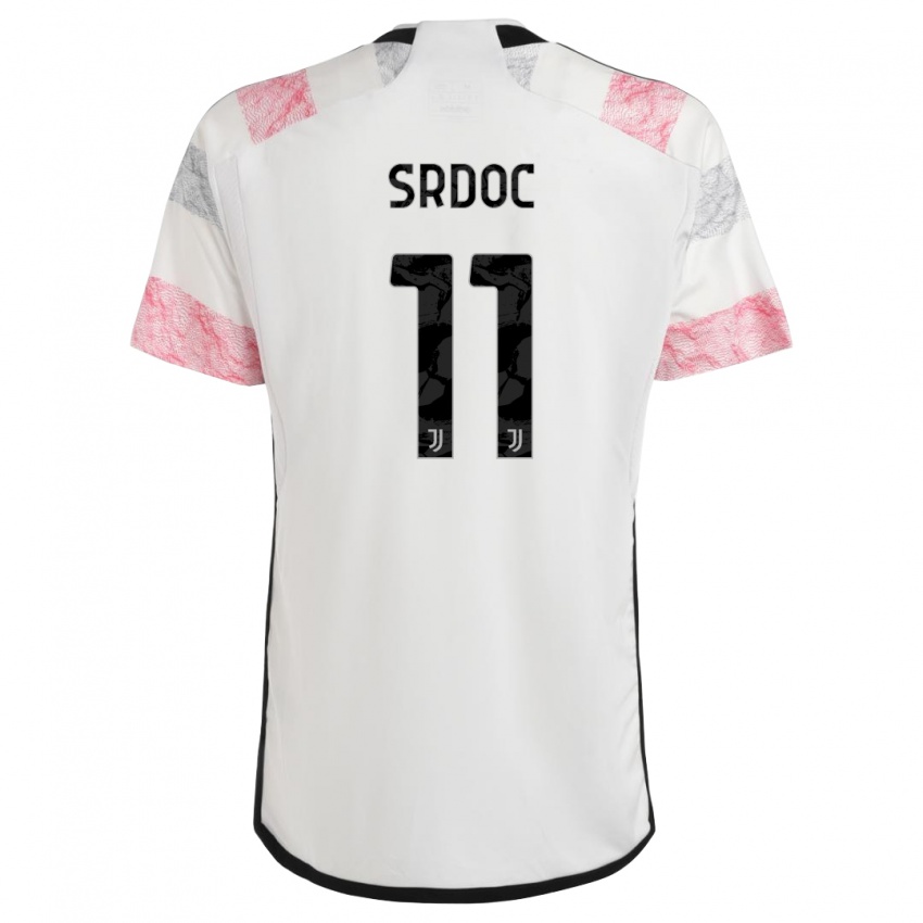 Herren Ivano Srdoc #11 Weiß Rosa Auswärtstrikot Trikot 2023/24 T-Shirt Schweiz