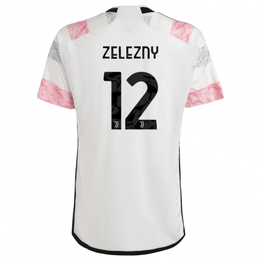 Herren Radoslaw Zelezny #12 Weiß Rosa Auswärtstrikot Trikot 2023/24 T-Shirt Schweiz