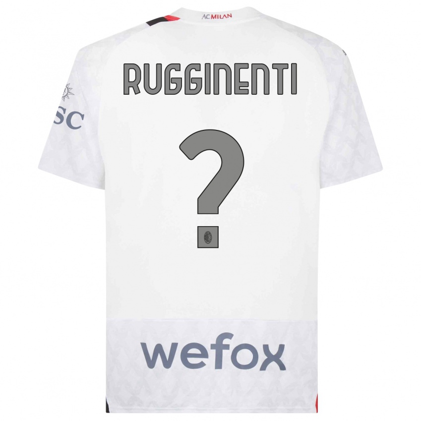 Homme Maillot Omar Rugginenti #0 Blanc Tenues Extérieur 2023/24 T-Shirt Suisse
