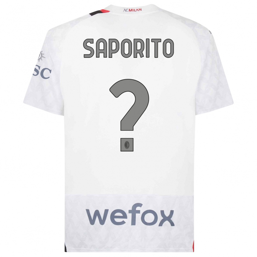 Herren Riccardo Saporito #0 Weiß Auswärtstrikot Trikot 2023/24 T-Shirt Schweiz