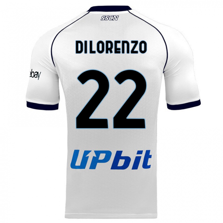 Homme Maillot Giovanni Di Lorenzo #22 Blanc Tenues Extérieur 2023/24 T-Shirt Suisse