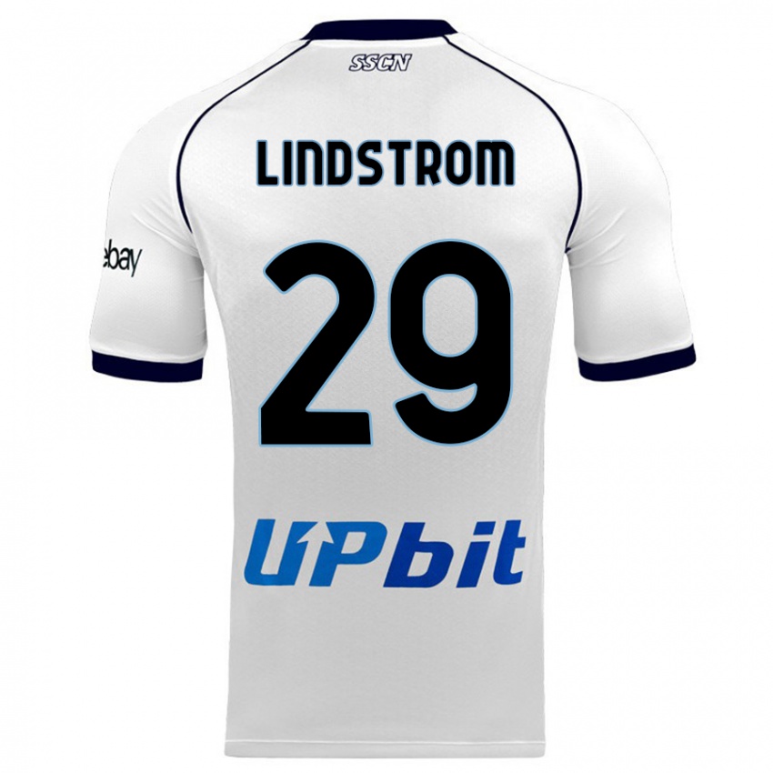 Homme Maillot Jesper Lindstrom #29 Blanc Tenues Extérieur 2023/24 T-Shirt Suisse