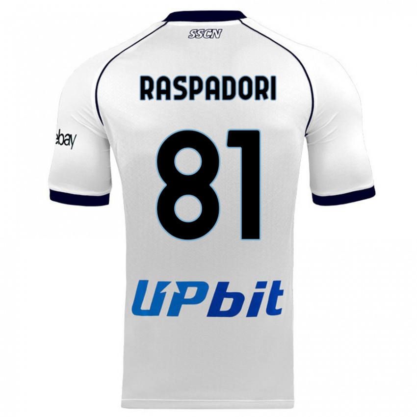 Herren Giacomo Raspadori #81 Weiß Auswärtstrikot Trikot 2023/24 T-Shirt Schweiz