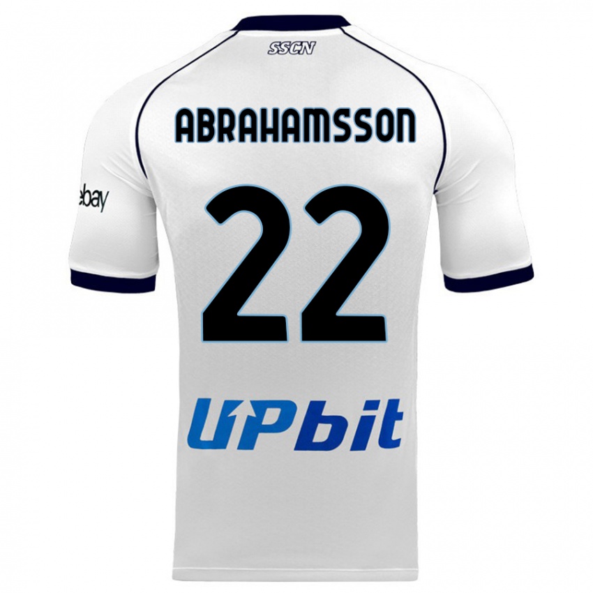Herren Sejde Abrahamsson #22 Weiß Auswärtstrikot Trikot 2023/24 T-Shirt Schweiz