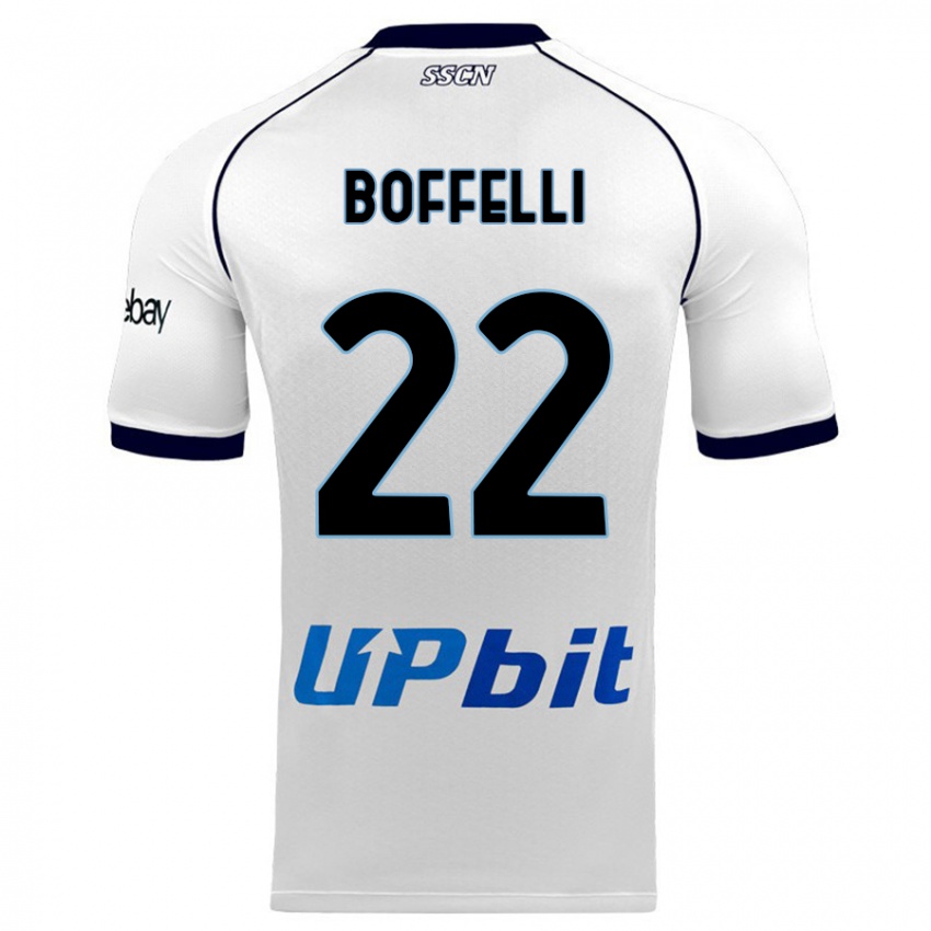 Herren Valerio Boffelli #22 Weiß Auswärtstrikot Trikot 2023/24 T-Shirt Schweiz