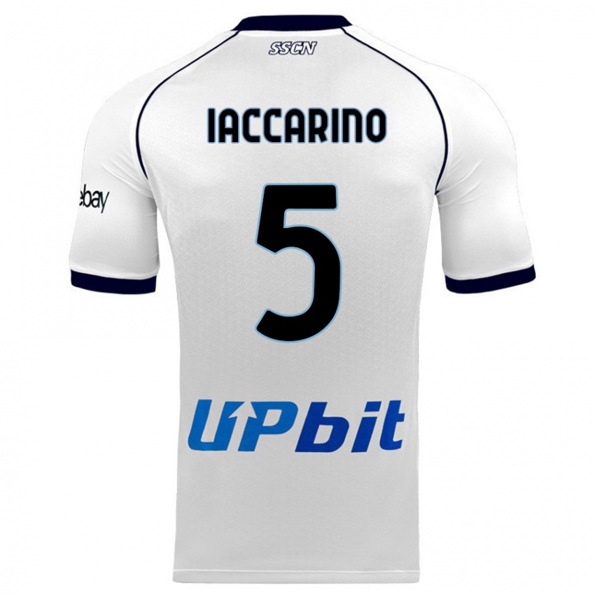 Herren Gennaro Iaccarino #5 Weiß Auswärtstrikot Trikot 2023/24 T-Shirt Schweiz