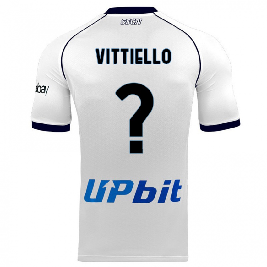 Homme Maillot Antonio Vittiello #0 Blanc Tenues Extérieur 2023/24 T-Shirt Suisse