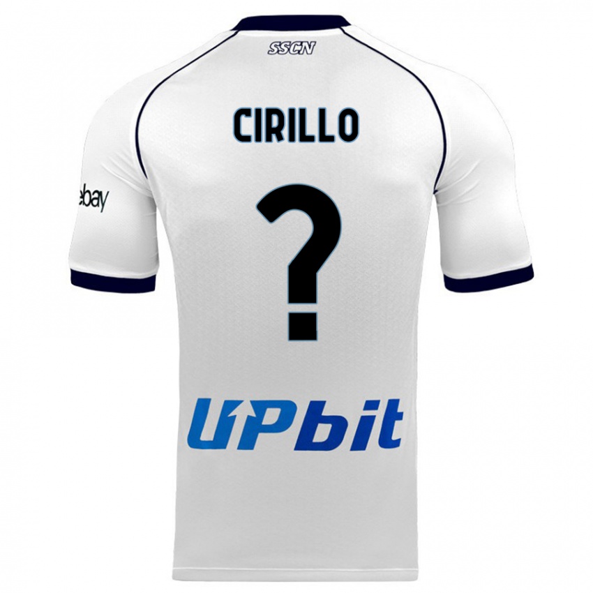 Homme Maillot Gioele Cirillo #0 Blanc Tenues Extérieur 2023/24 T-Shirt Suisse