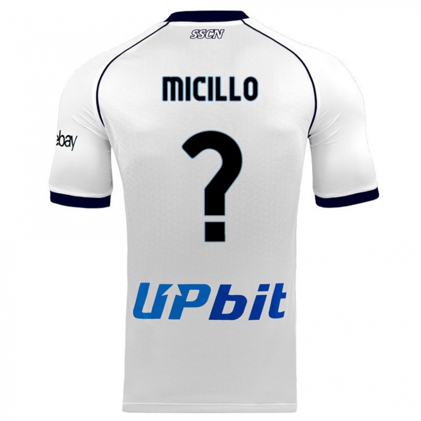 Homme Maillot Salvatore Micillo #0 Blanc Tenues Extérieur 2023/24 T-Shirt Suisse