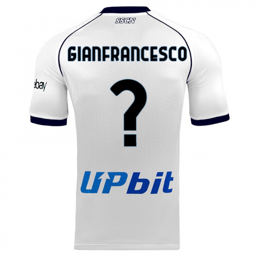 Homme Maillot Sergio Gianfrancesco #0 Blanc Tenues Extérieur 2023/24 T-Shirt Suisse