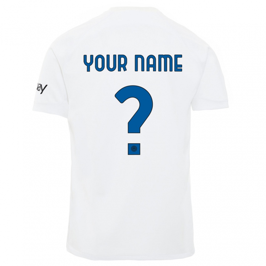 Homme Maillot Votre Nom #0 Blanc Tenues Extérieur 2023/24 T-Shirt Suisse