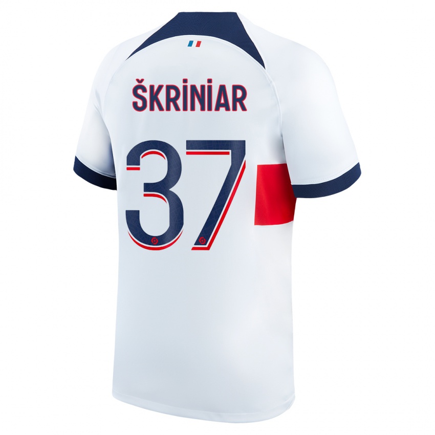 Herren Milan Skriniar #37 Weiß Auswärtstrikot Trikot 2023/24 T-Shirt Schweiz