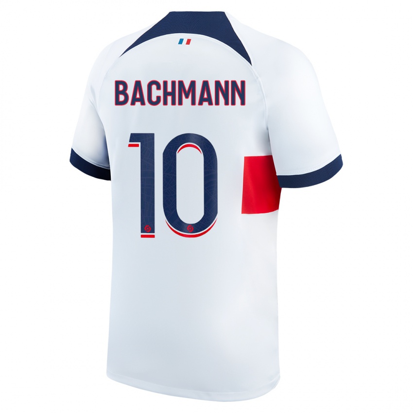 Homme Maillot Ramona Bachmann #10 Blanc Tenues Extérieur 2023/24 T-Shirt Suisse