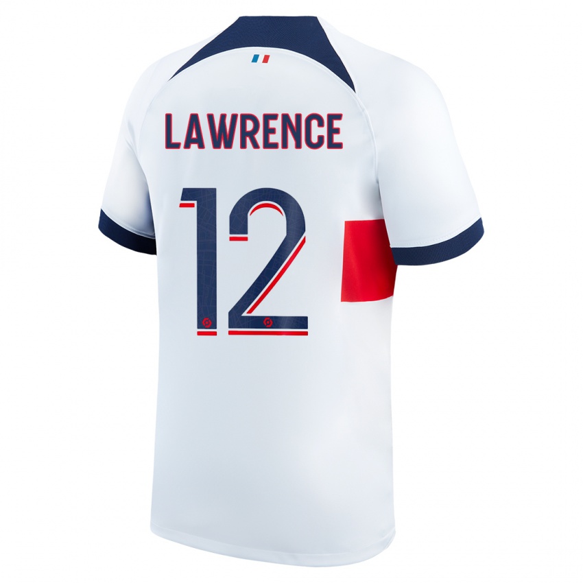 Homme Maillot Ashley Lawrence #12 Blanc Tenues Extérieur 2023/24 T-Shirt Suisse