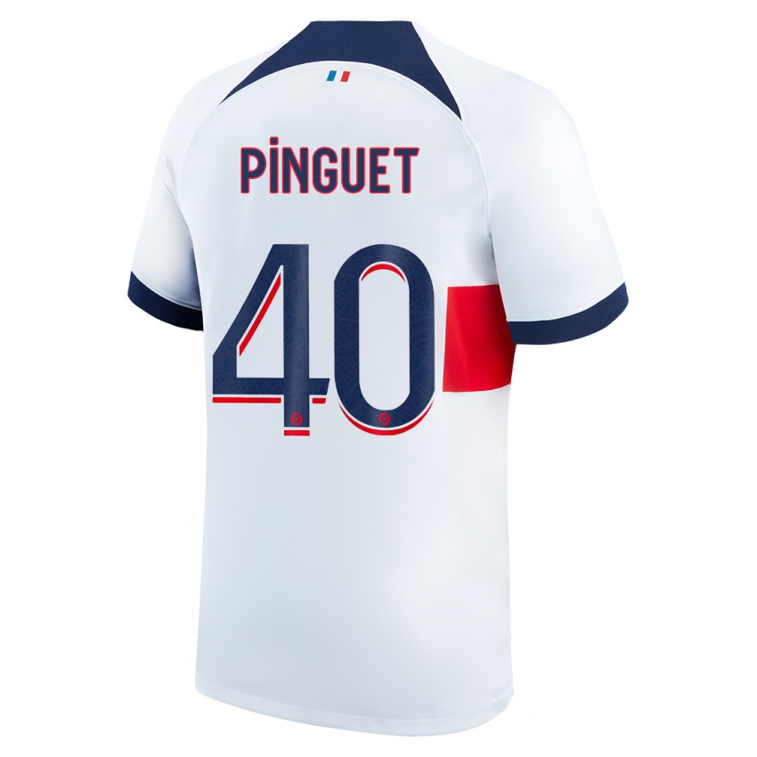 Homme Maillot Alice Pinguet #40 Blanc Tenues Extérieur 2023/24 T-Shirt Suisse