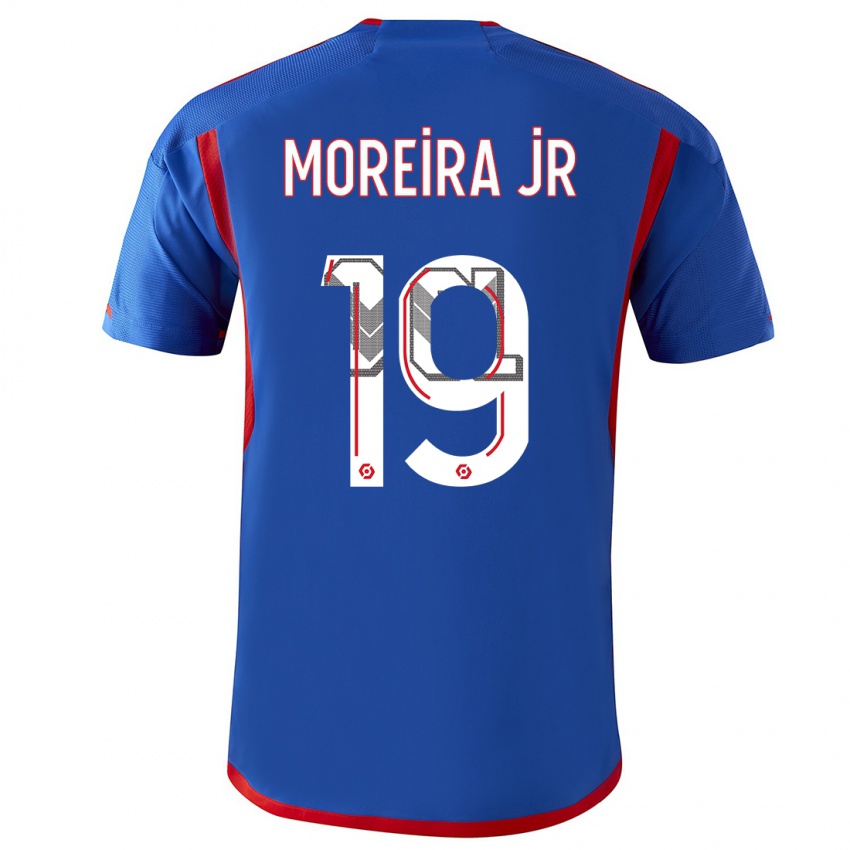 Herren Diego Moreira #0 Blau Rot Auswärtstrikot Trikot 2023/24 T-Shirt Schweiz