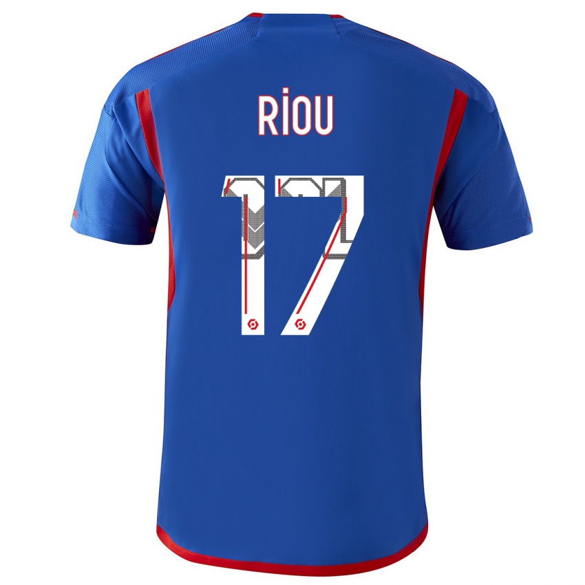 Herren Remy Riou #17 Blau Rot Auswärtstrikot Trikot 2023/24 T-Shirt Schweiz