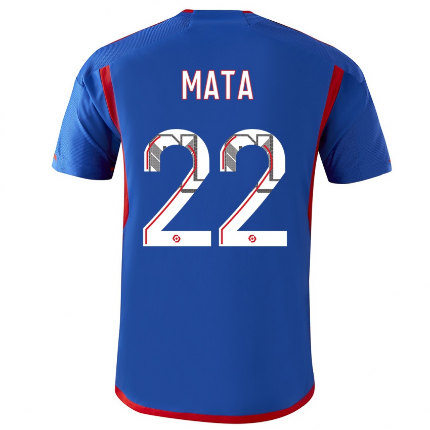 Herren Clinton Mata #22 Blau Rot Auswärtstrikot Trikot 2023/24 T-Shirt Schweiz