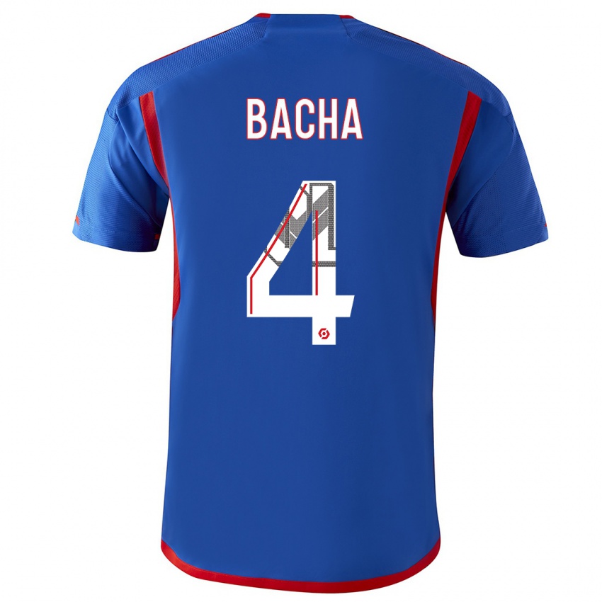Homme Maillot Selma Bacha #4 Bleu Rouge Tenues Extérieur 2023/24 T-Shirt Suisse