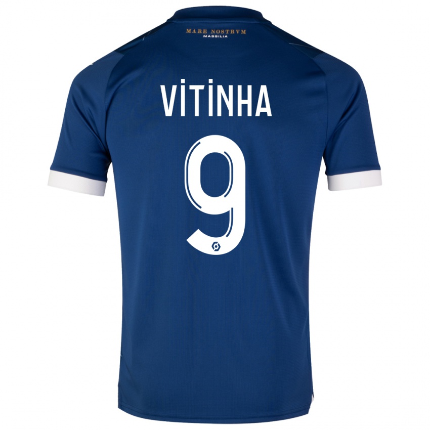 Herren Vitinha #9 Dunkelblau Auswärtstrikot Trikot 2023/24 T-Shirt Schweiz
