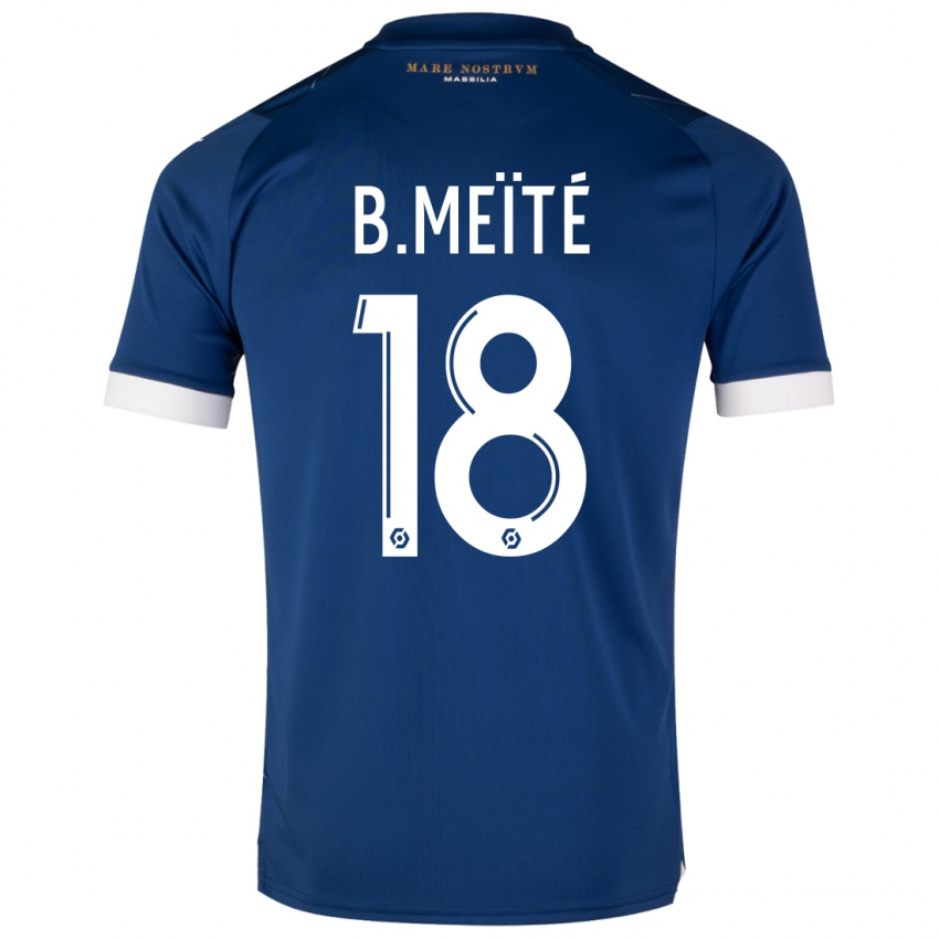 Herren Bamo Meïté #18 Dunkelblau Auswärtstrikot Trikot 2023/24 T-Shirt Schweiz