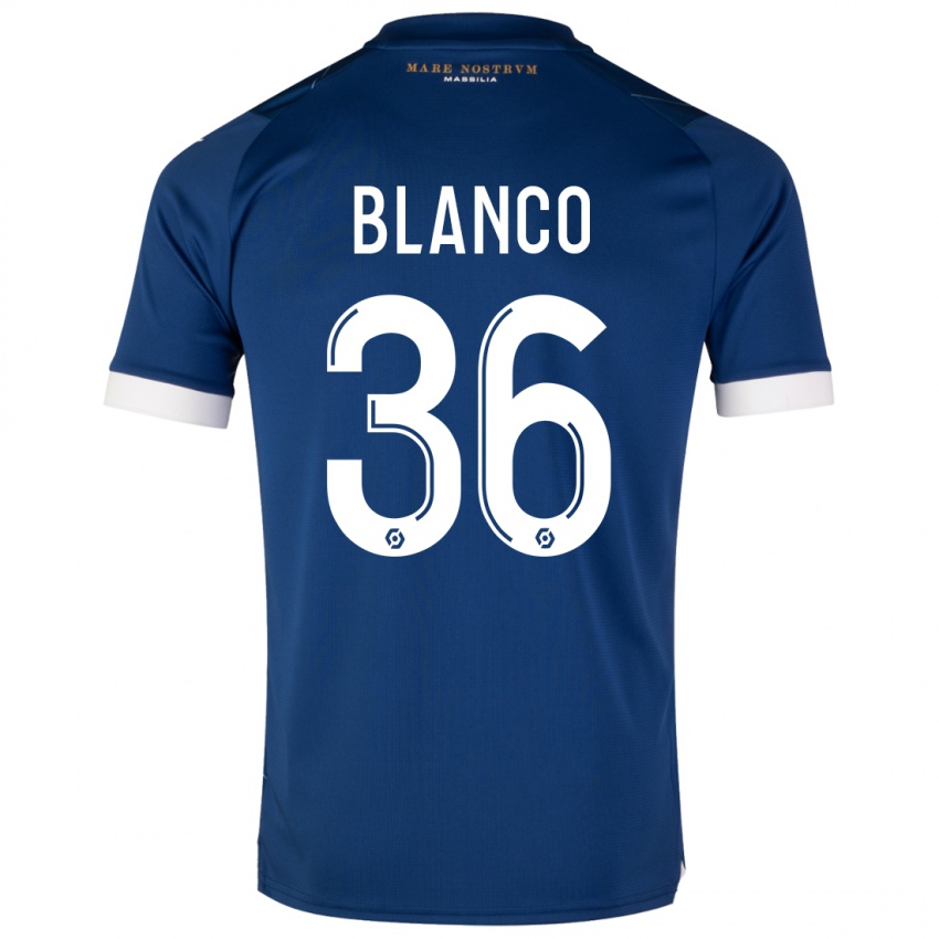 Herren Ruben Blanco #36 Dunkelblau Auswärtstrikot Trikot 2023/24 T-Shirt Schweiz