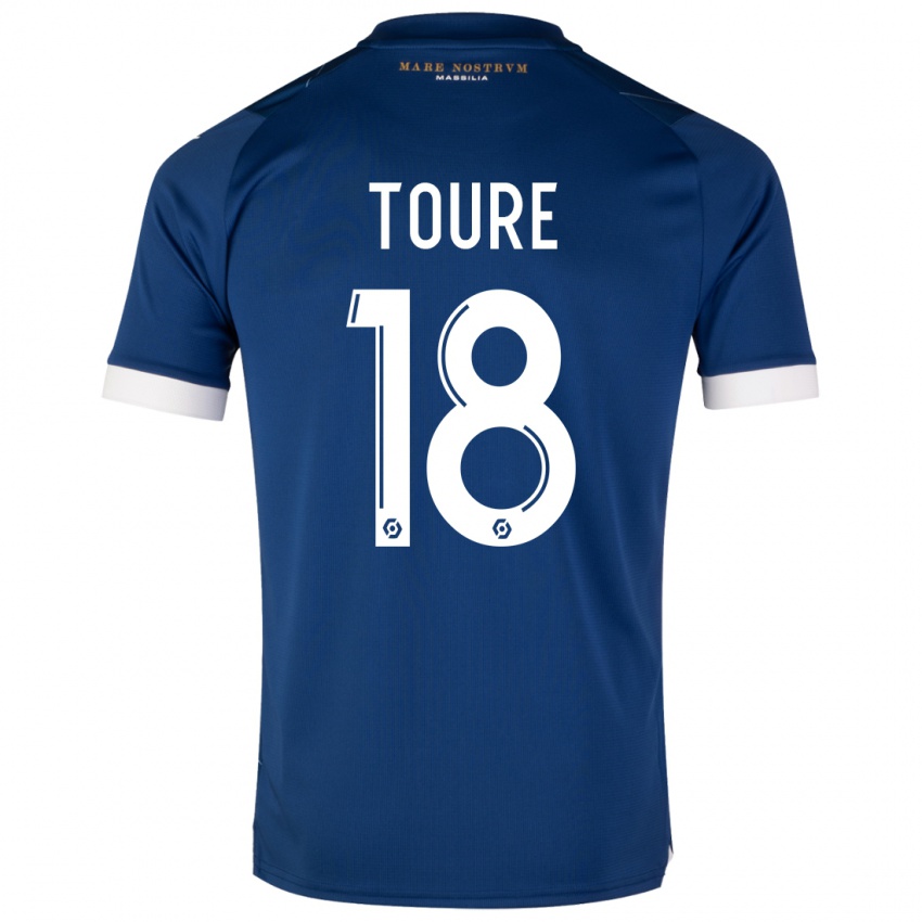 Herren Isaak Toure #18 Dunkelblau Auswärtstrikot Trikot 2023/24 T-Shirt Schweiz