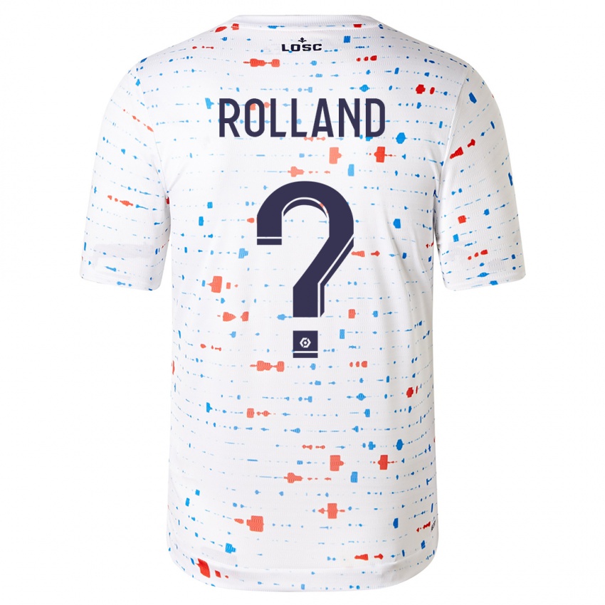Homme Maillot Baptiste Rolland #0 Blanc Tenues Extérieur 2023/24 T-Shirt Suisse