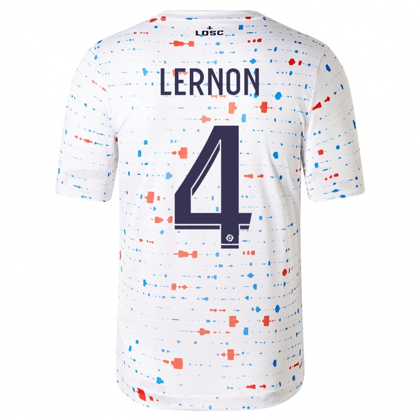 Herren Jessica Lernon #4 Weiß Auswärtstrikot Trikot 2023/24 T-Shirt Schweiz
