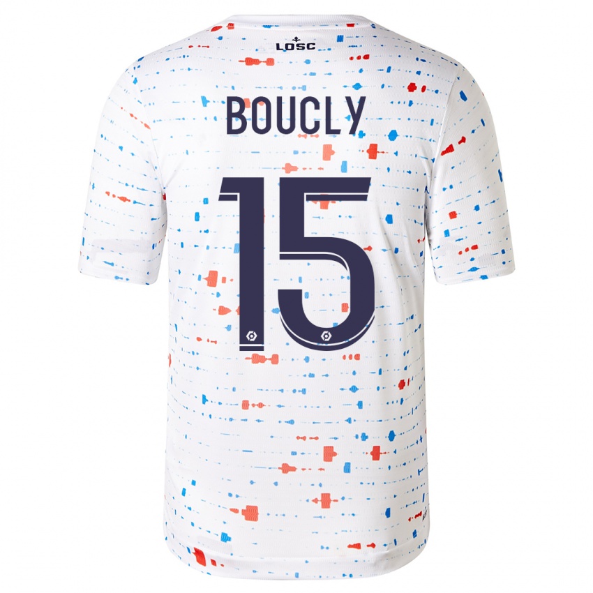 Homme Maillot Maite Boucly #15 Blanc Tenues Extérieur 2023/24 T-Shirt Suisse
