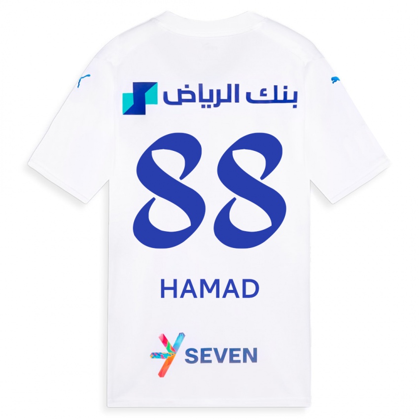 Herren Hamad Al-Yami #88 Weiß Auswärtstrikot Trikot 2023/24 T-Shirt Schweiz