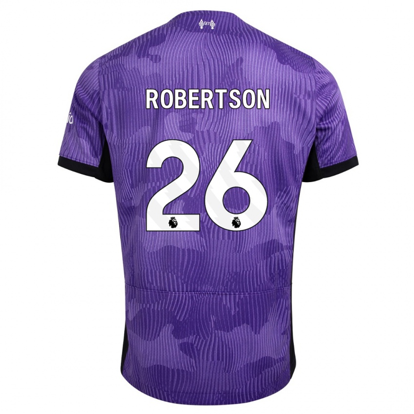 Homme Maillot Andrew Robertson #26 Violet Troisieme 2023/24 T-Shirt Suisse