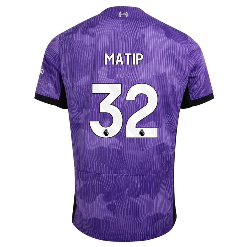 Homme Maillot Joel Matip #32 Violet Troisieme 2023/24 T-Shirt Suisse