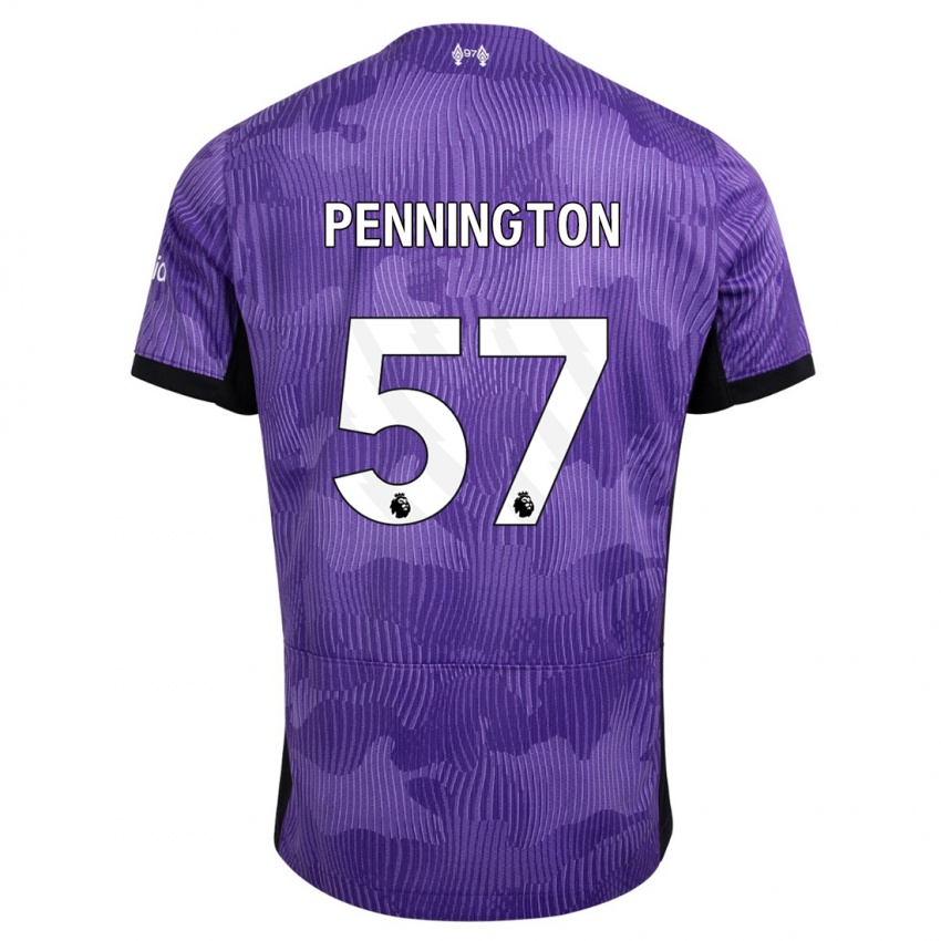 Homme Maillot Cody Pennington #57 Violet Troisieme 2023/24 T-Shirt Suisse