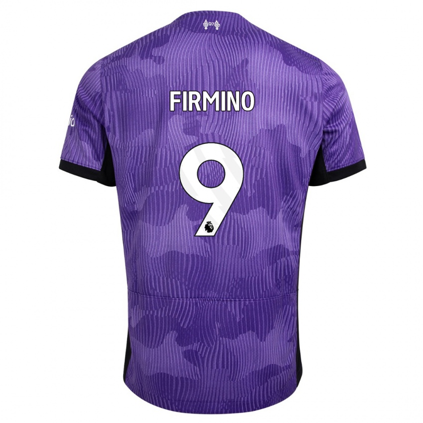 Homme Maillot Roberto Firmino #9 Violet Troisieme 2023/24 T-Shirt Suisse