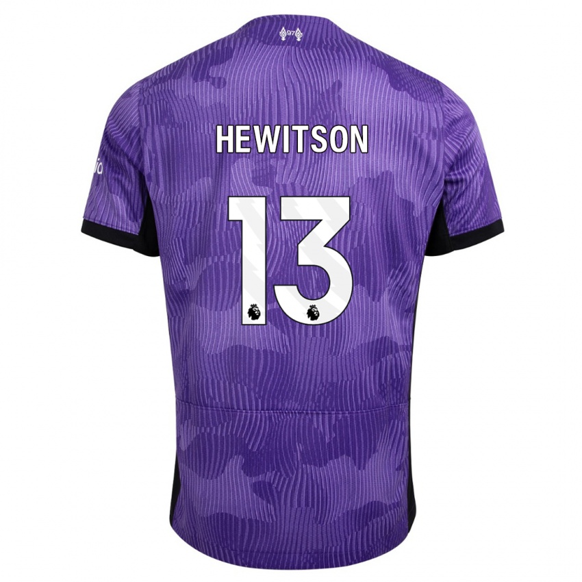 Homme Maillot Luke Hewitson #13 Violet Troisieme 2023/24 T-Shirt Suisse