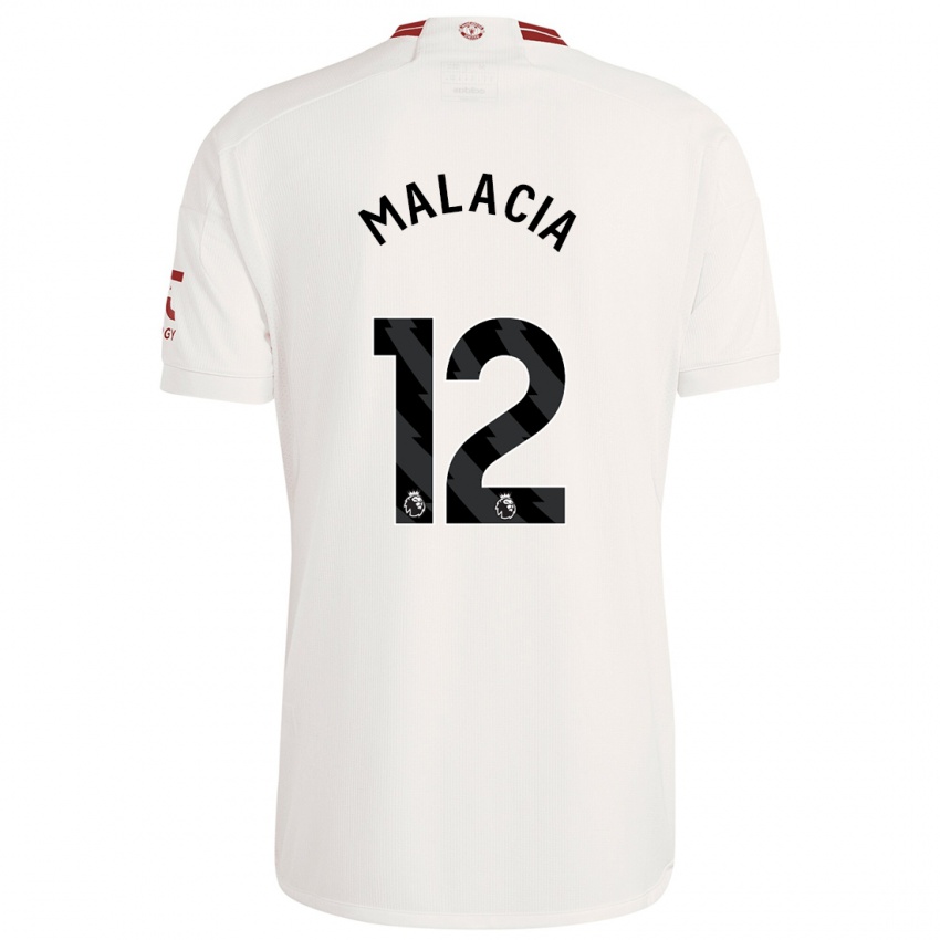 Herren Tyrell Malacia #12 Weiß Ausweichtrikot Trikot 2023/24 T-Shirt Schweiz