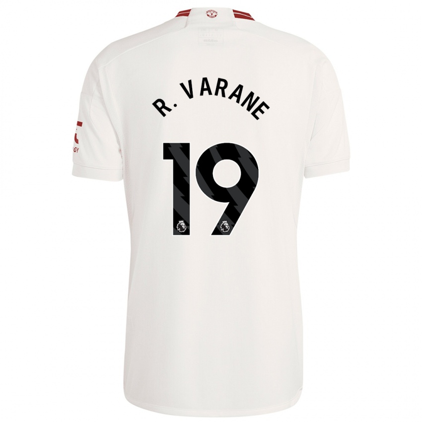 Herren Raphael Varane #19 Weiß Ausweichtrikot Trikot 2023/24 T-Shirt Schweiz