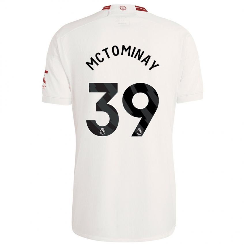 Herren Scott Mctominay #39 Weiß Ausweichtrikot Trikot 2023/24 T-Shirt Schweiz