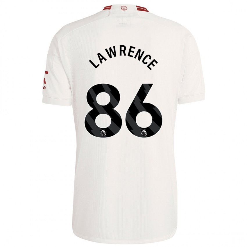 Homme Maillot Marcus Lawrence #86 Blanc Troisieme 2023/24 T-Shirt Suisse