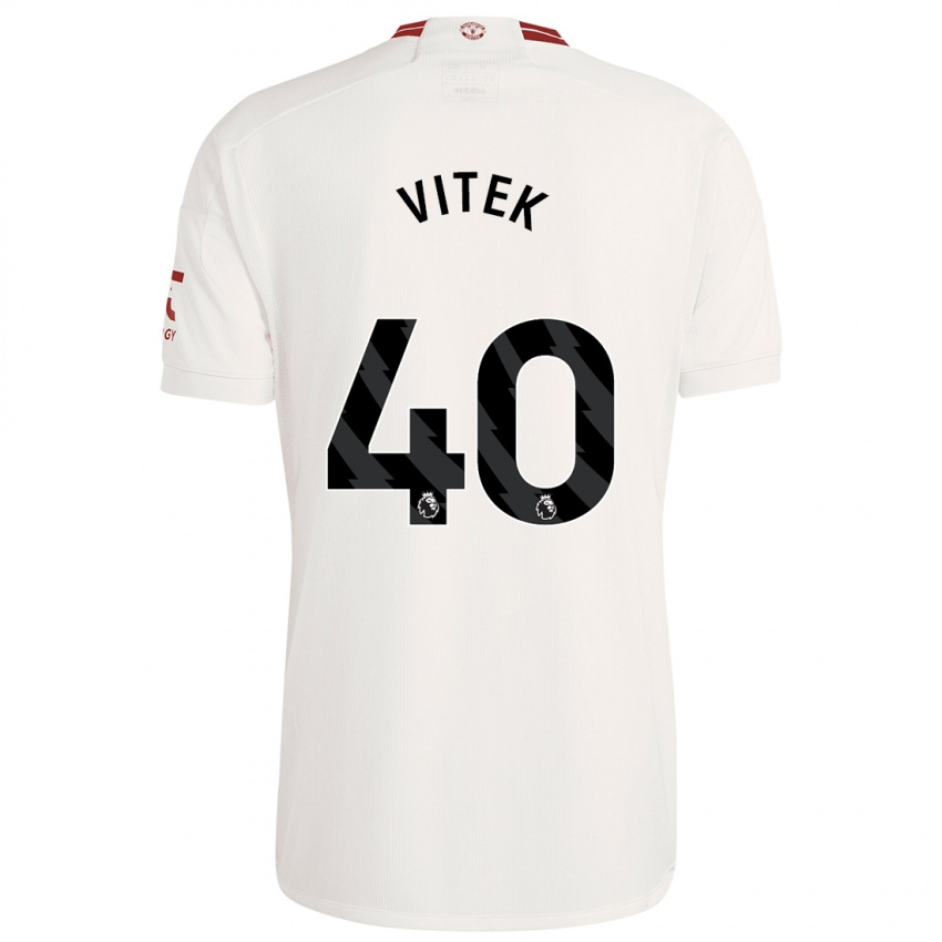 Herren Radek Vitek #40 Weiß Ausweichtrikot Trikot 2023/24 T-Shirt Schweiz
