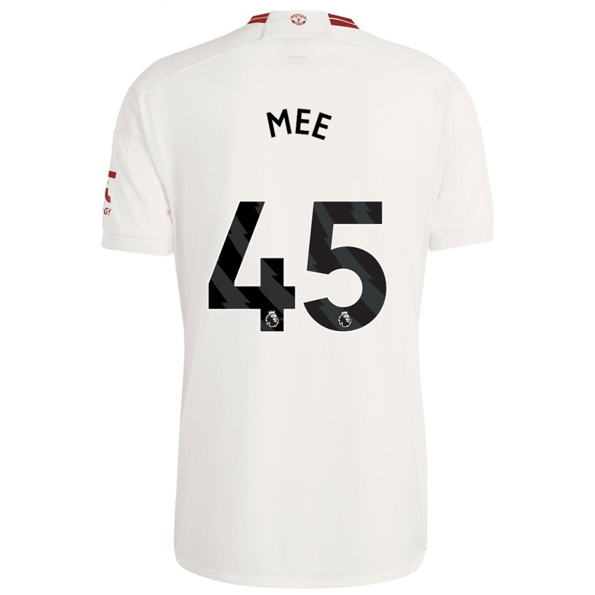 Herren Dermot Mee #45 Weiß Ausweichtrikot Trikot 2023/24 T-Shirt Schweiz
